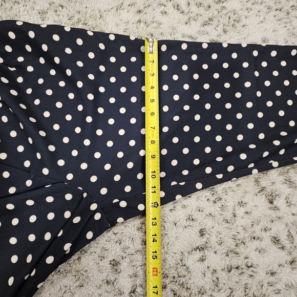 Tuckernuck NWT SZ XL Pleated Polka Dot Cropped Pixie Pant Hi Rise Ankle Pants - Picture 13 of 14